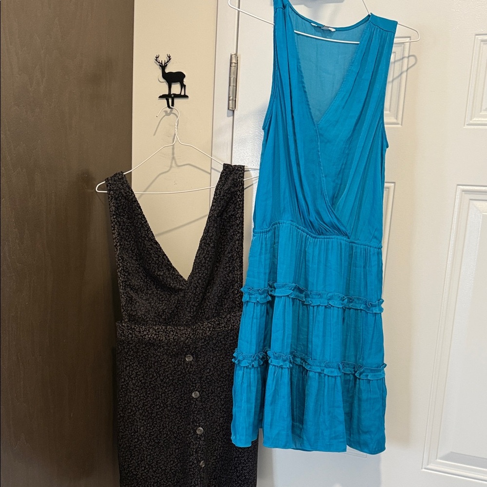 Forever 21 Teal and Black Backless Dresses